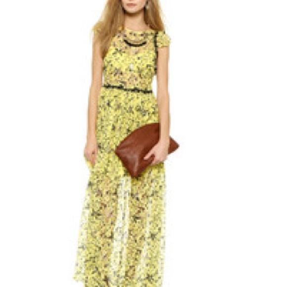 Free People Cherry‎ Blossom Floral Lace Maxi Dress - Picture 3 of 11